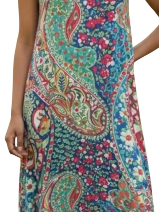 Cynthia Rowley Dresses & Skirts - Cynthia Rowley Pastel Paisley Maxi Dress - Teal, Pink & Coral Accents size 1X